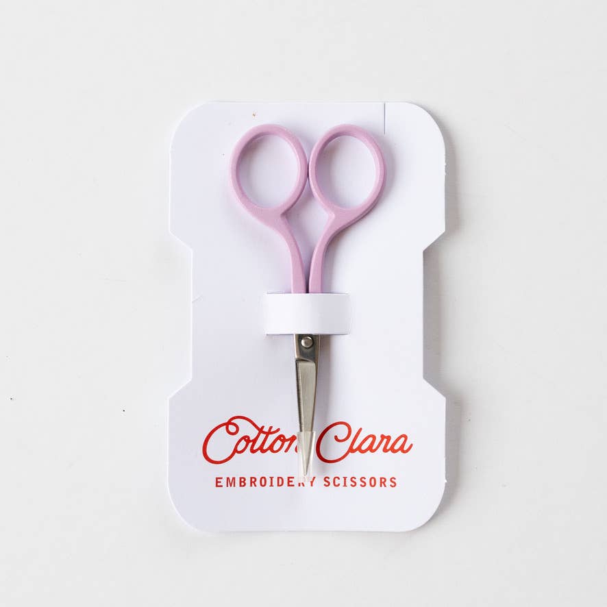 Lilac embroidery scissors