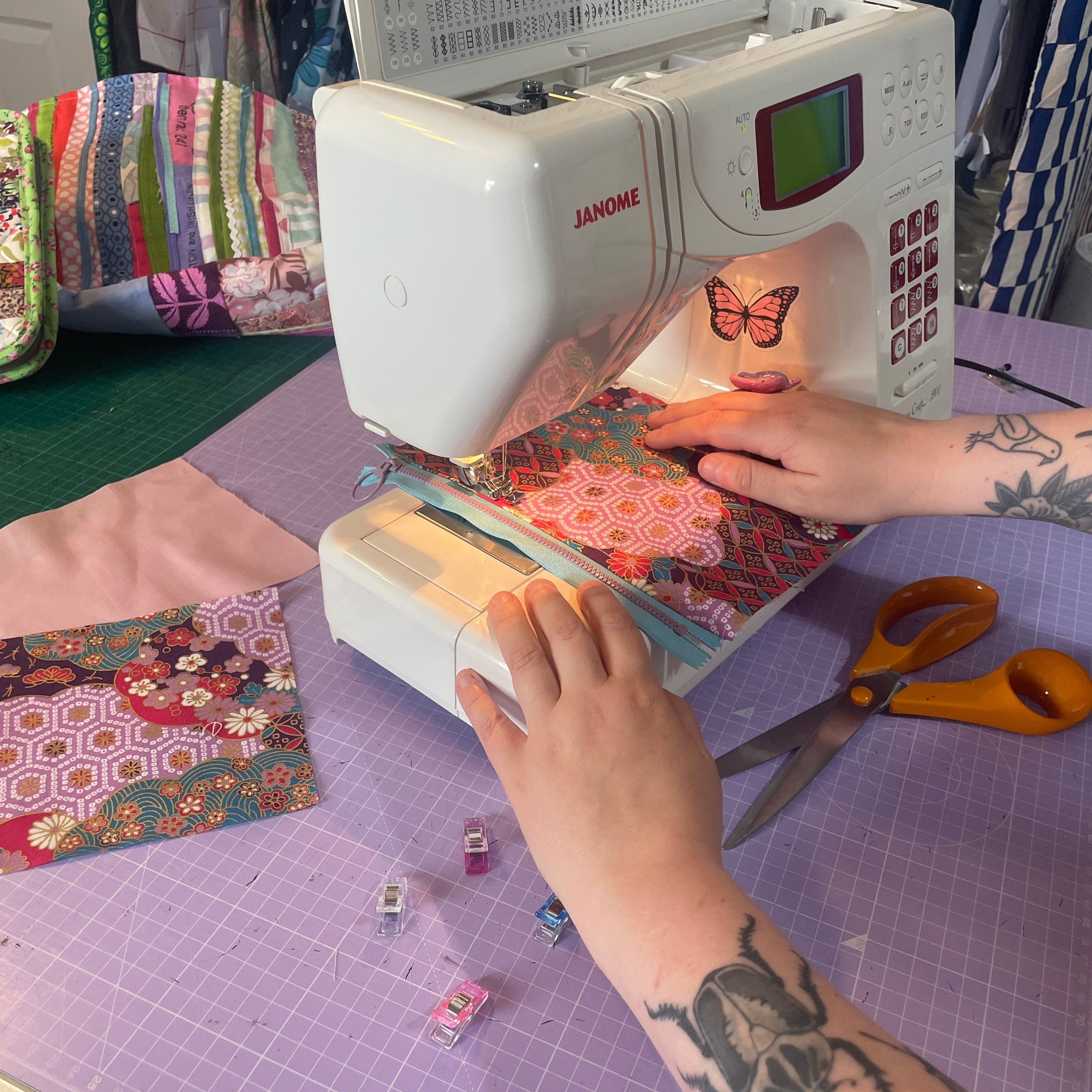 Machine Sewing for Beginners Tote bag Part 2 of 2