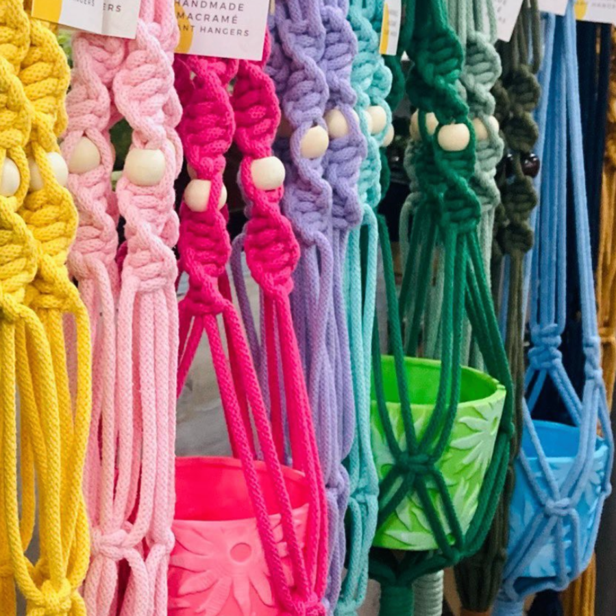Workshop macrame plant hanger