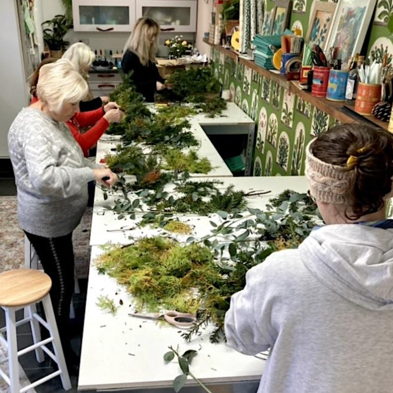 Workshop Christmas wreath making