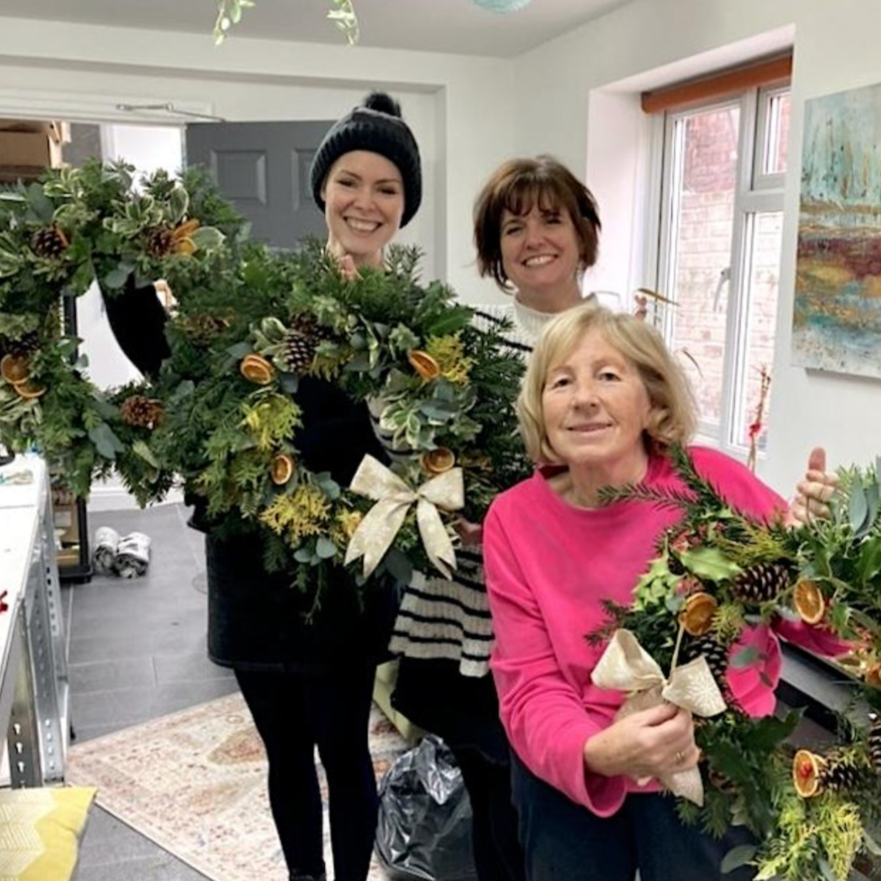 Workshop Christmas wreath making
