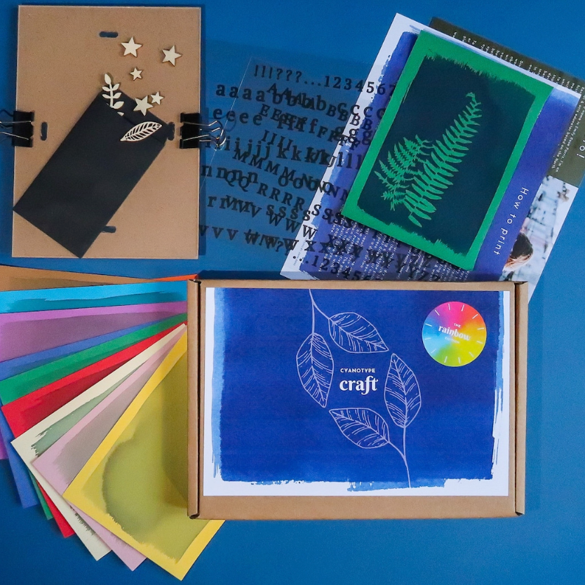 Cyanotype rainbow kit