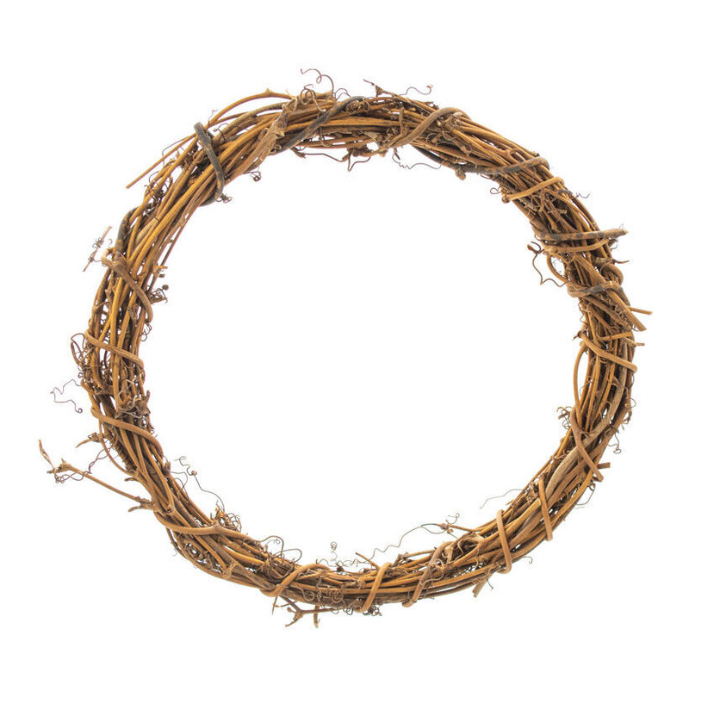Wreath in natural vine 30cm