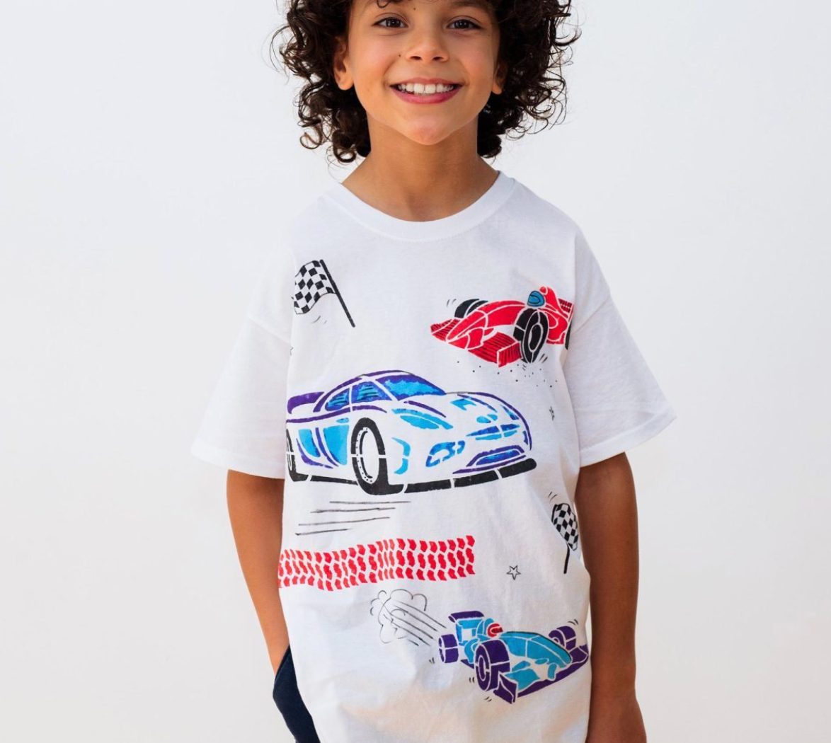 T.Shirt Painting Kit Sports Car