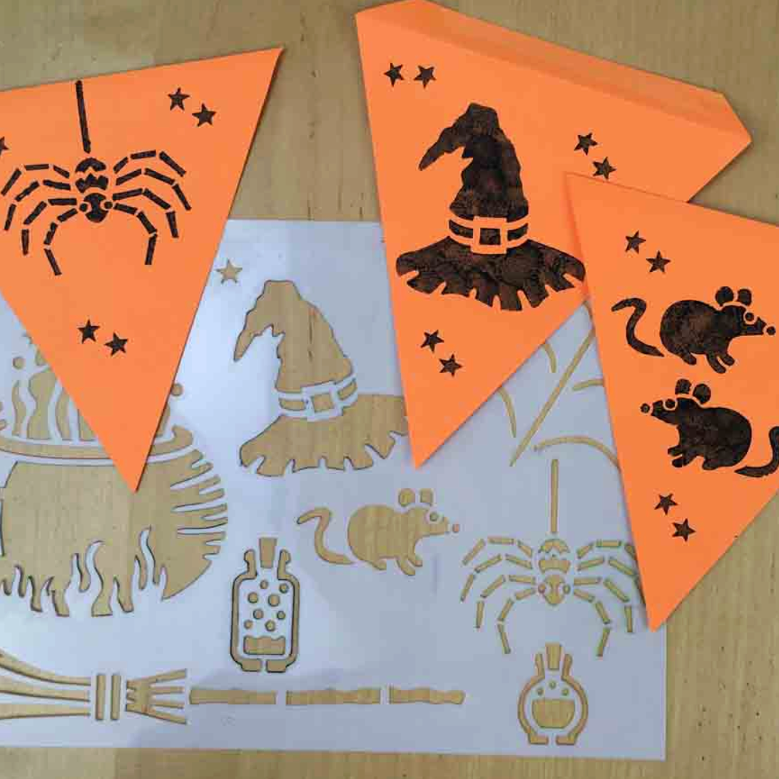 Halloween Stencils for fabric or paper