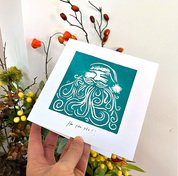 Workshop Christmas linocut & print