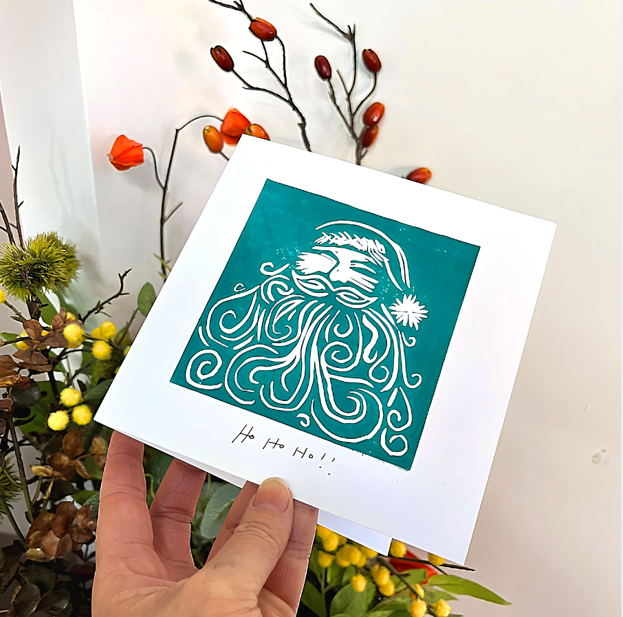 Workshop Christmas linocut & print