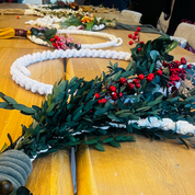 Workshop Christmas wreath in macrame