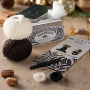 Humbugs in a tin, crochet kit