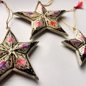 Christmas decorations set of 3 stars