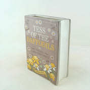 Book vase, handpainted ceramic