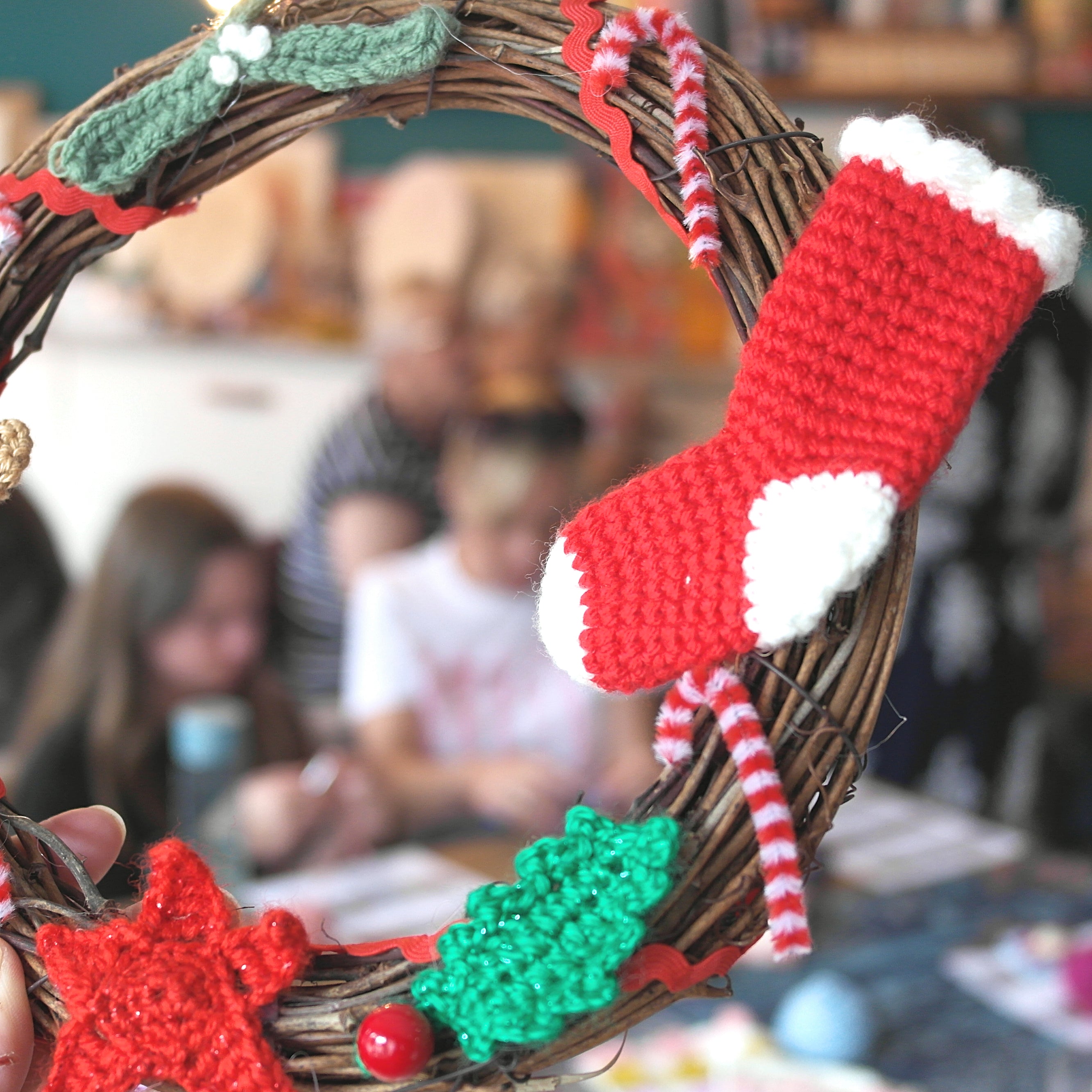 Workshop Crochet Christmas Wreath
