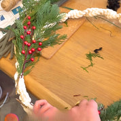 Workshop Christmas wreath in macrame