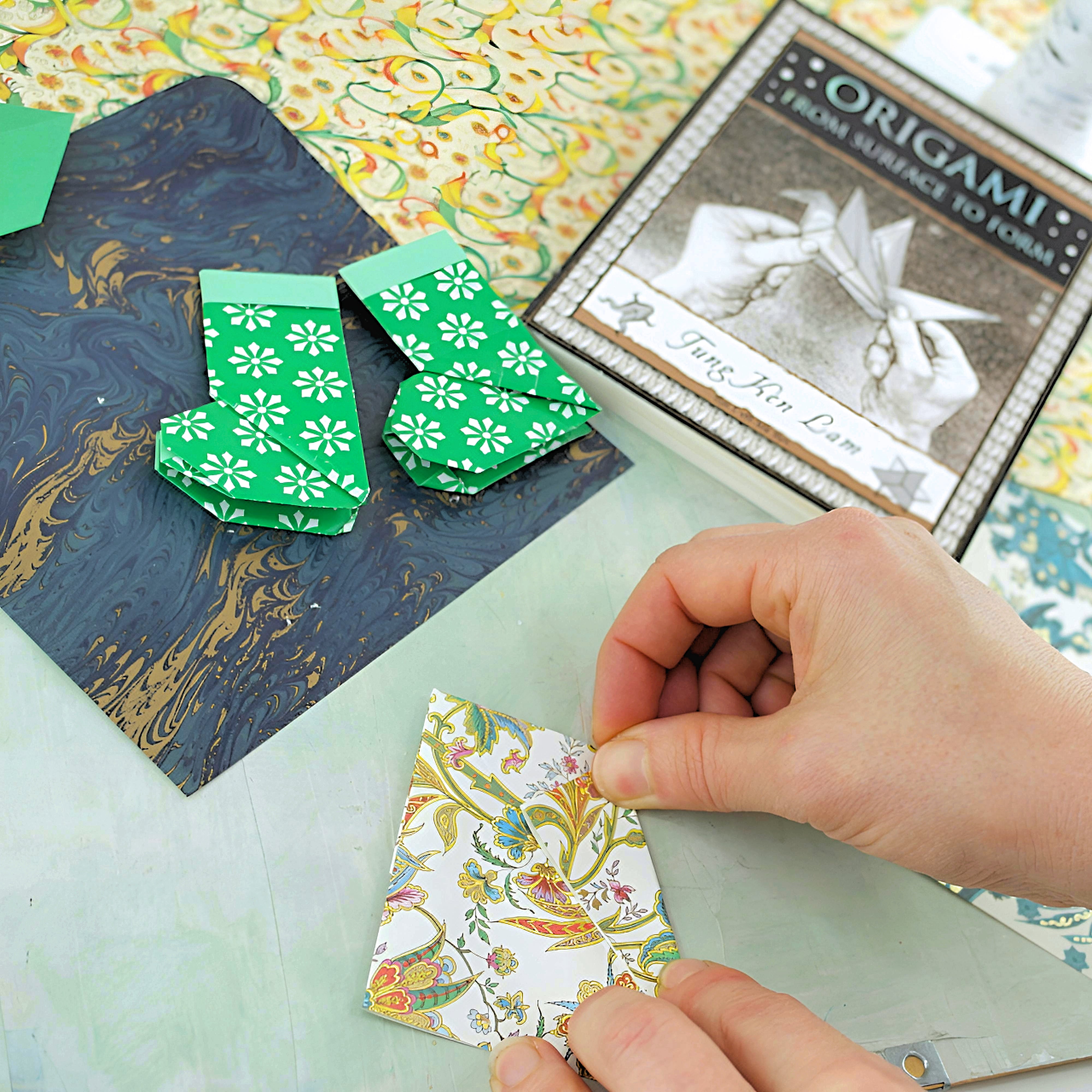 Workshop origami christmas decs