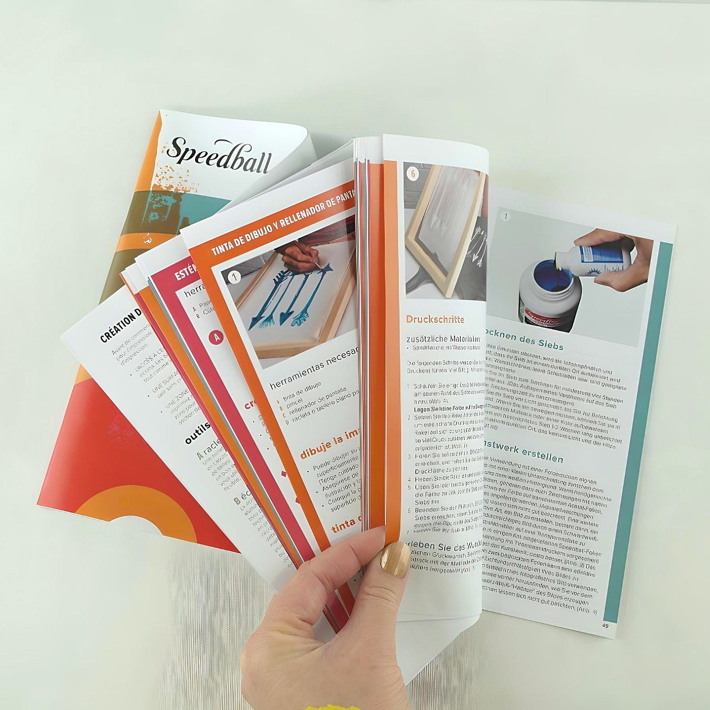 Screenprinting with paper stencil kit for beginner by Speedball