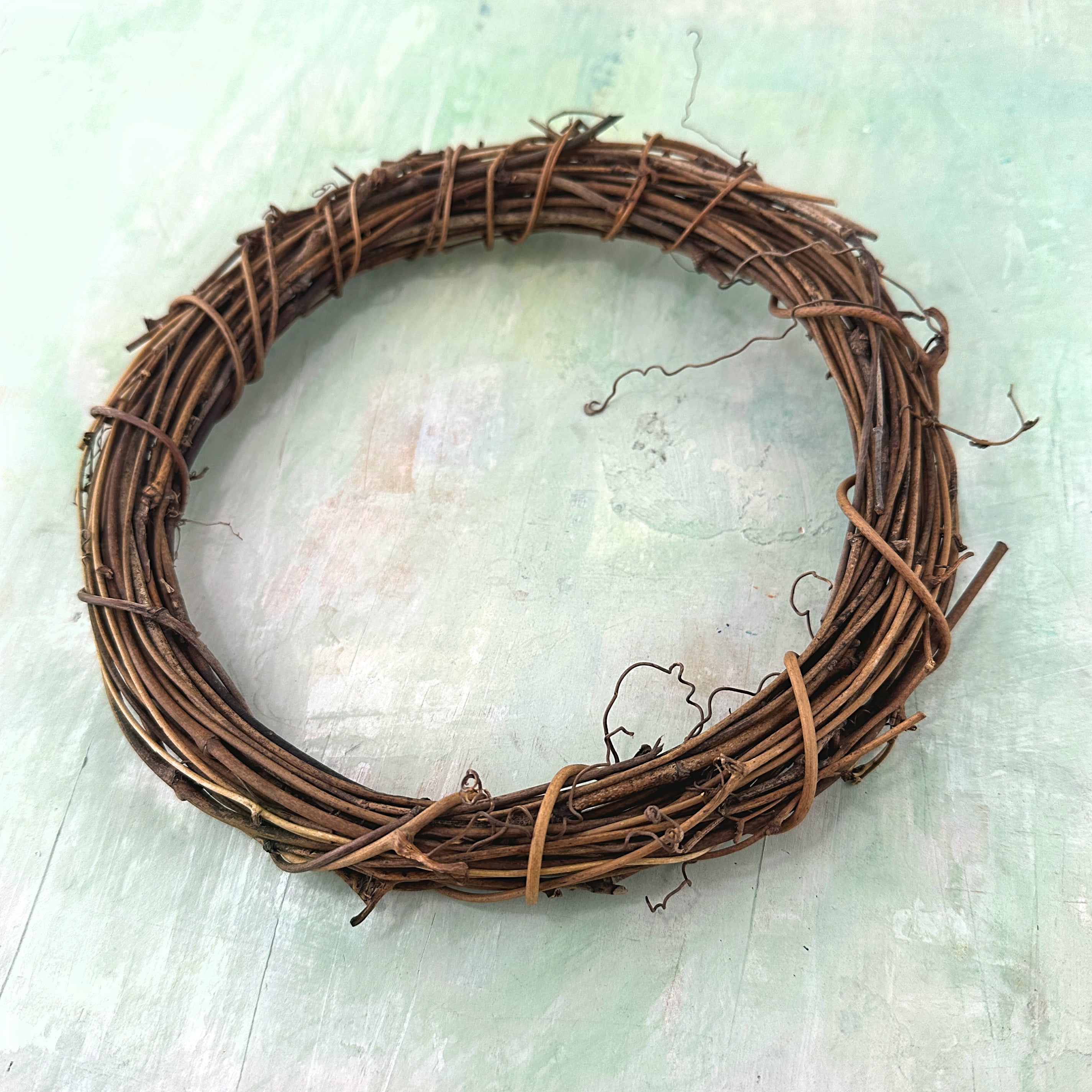 Wreath in rattan 20cm