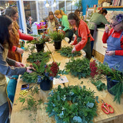Workshop Luxury Christmas Wreath Making with Cake