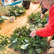 Workshop Luxury Christmas Wreath Making with Cake