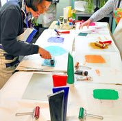 Workshop Christmas linocut & print