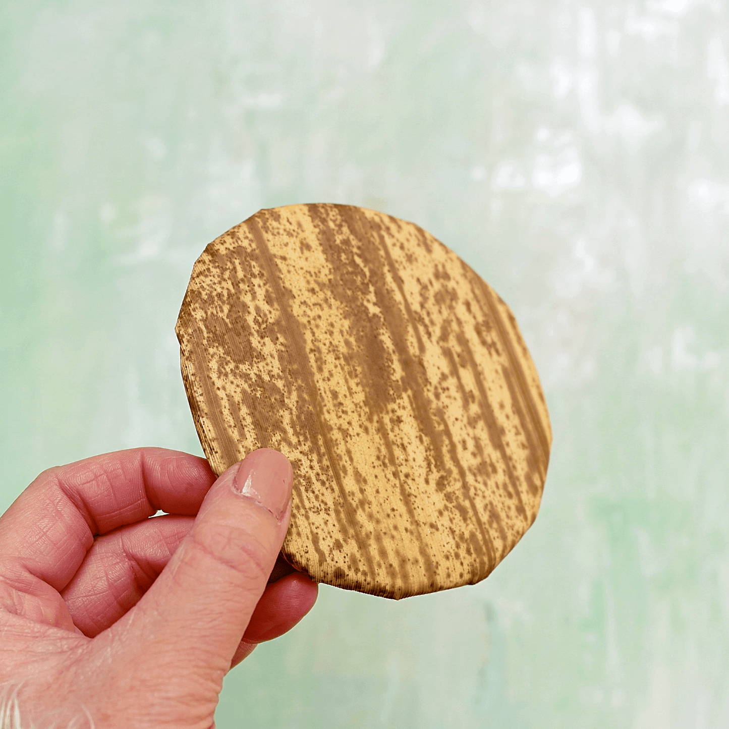 Bamboo baren for hand printing
