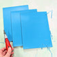 Lino sheet soft quality in blue