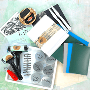 Luxury linocut & print kit with art card
