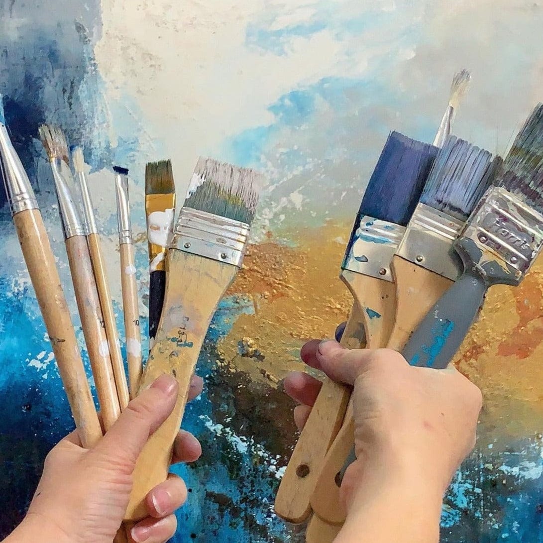 Workshop acrylic painting