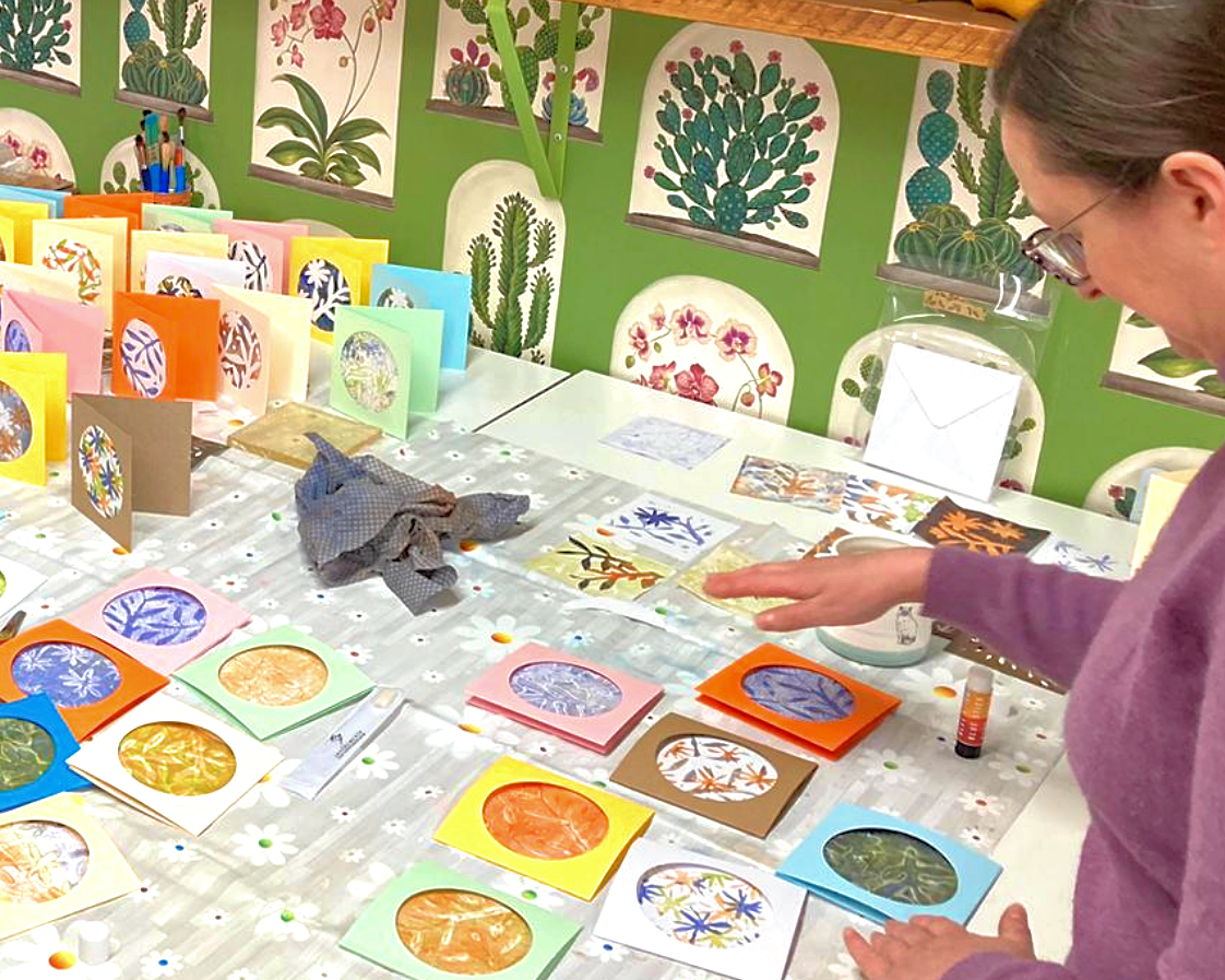 Gel printing workshop