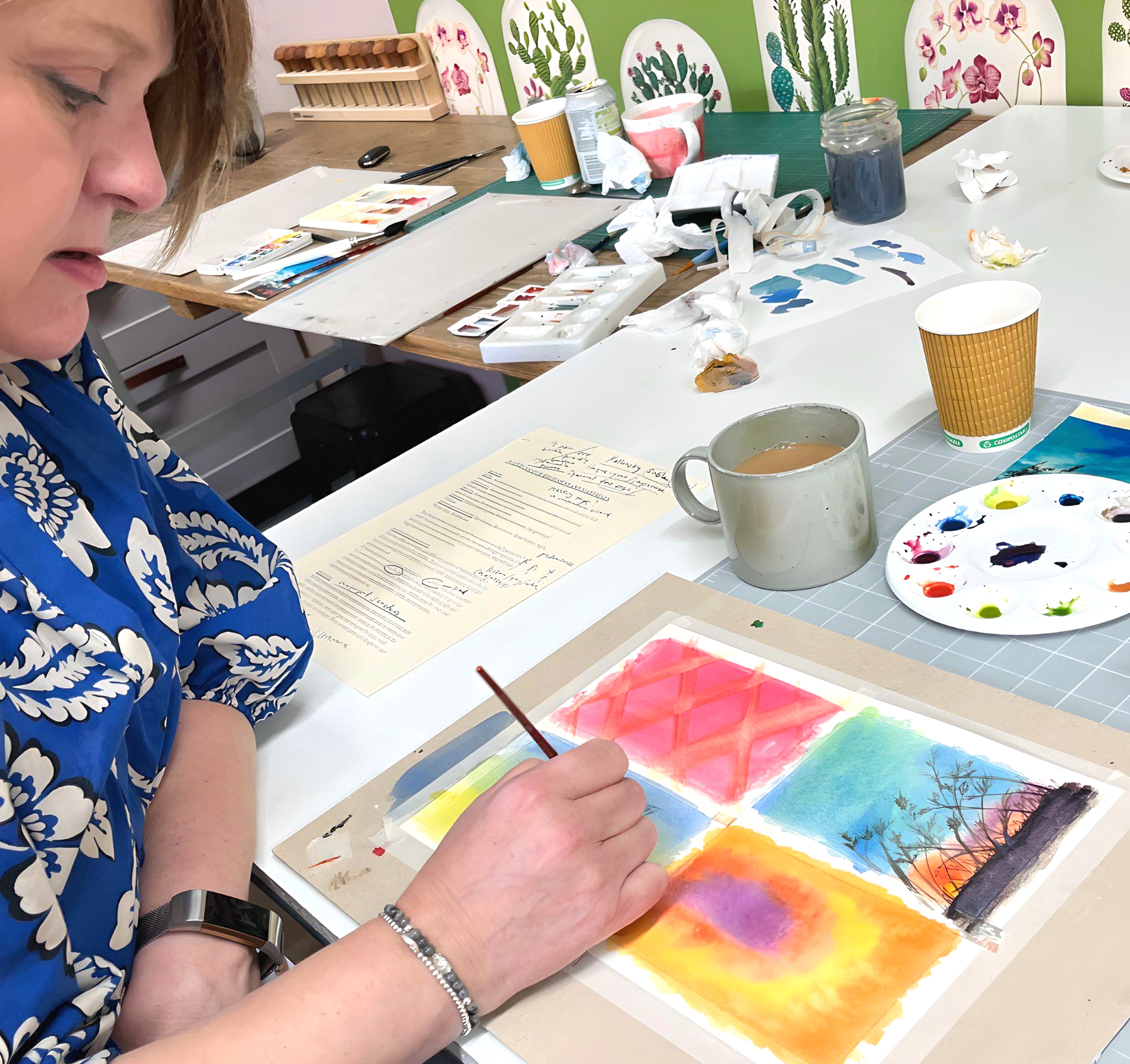 Watercolour painting workshop with Melanie Sullivan – Clever Hands