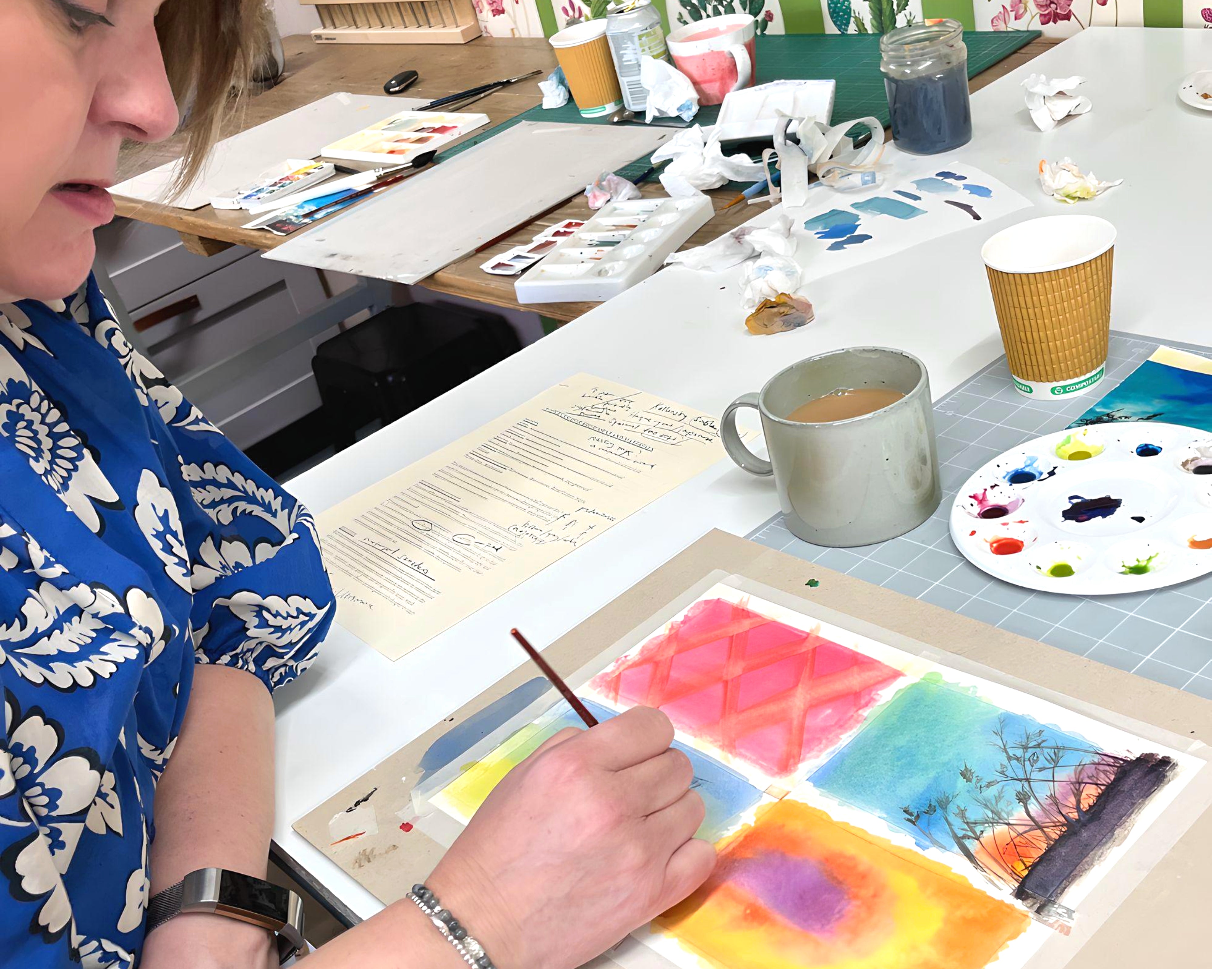 Watercolour painting workshop with Melanie Sullivan