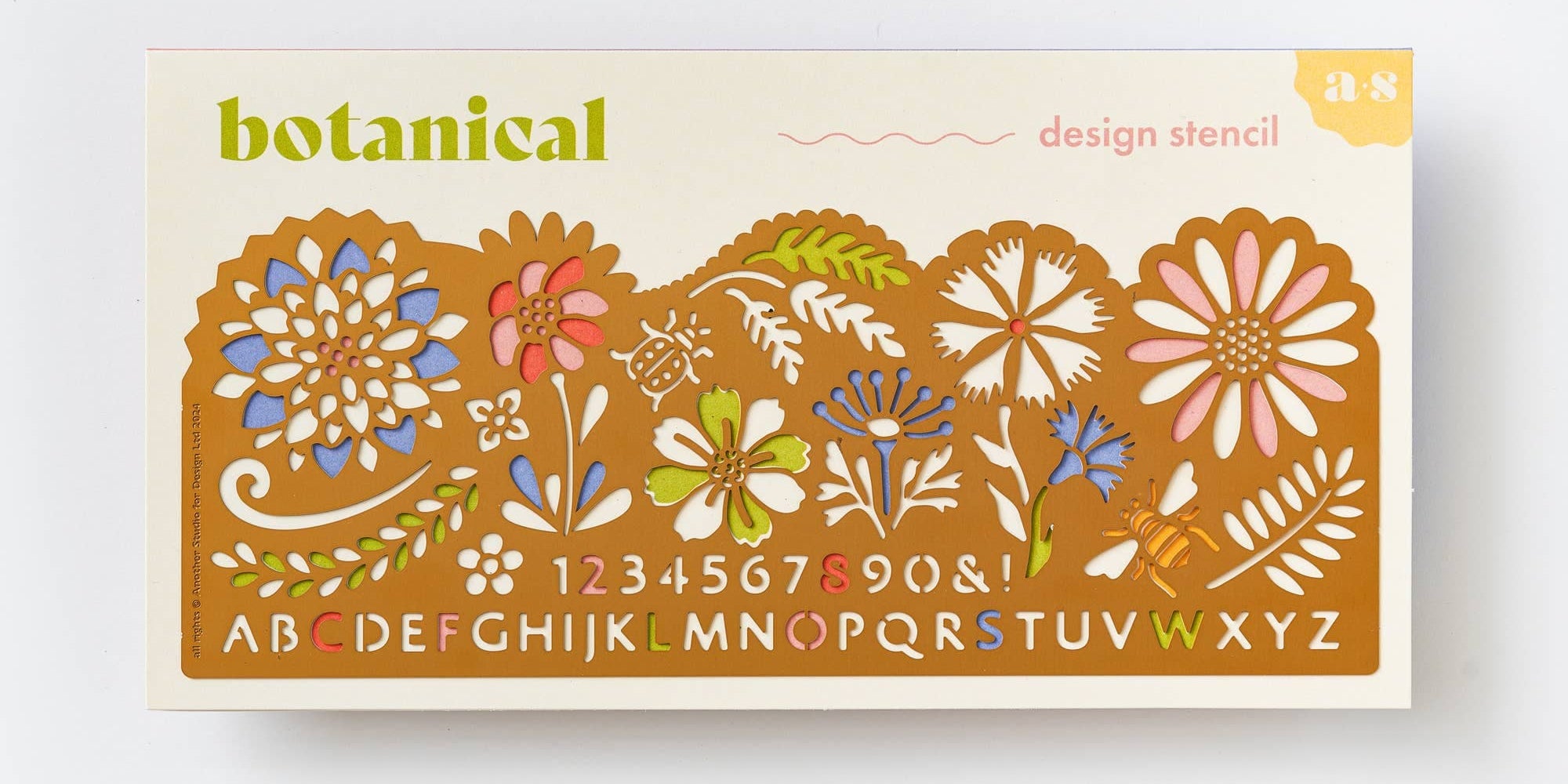 Another Studio Botanical Brass Drawing Stencil for Arts and Journaling