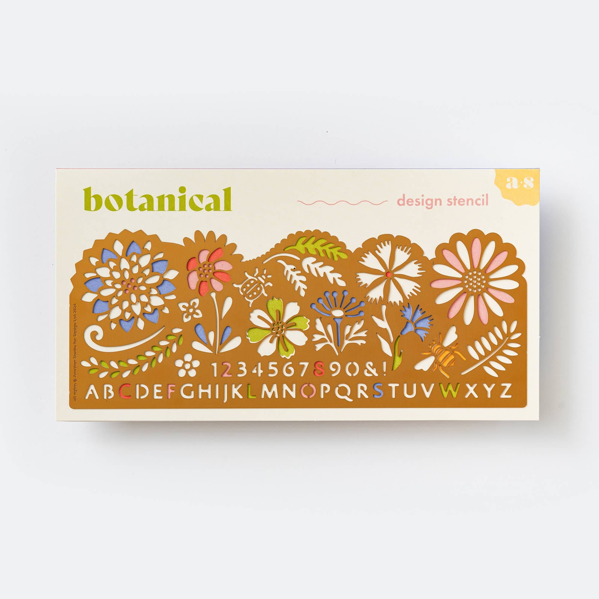 Another Studio Botanical Brass Drawing Stencil for Arts and Journaling