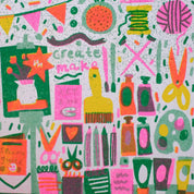 Arts & Crafts Shop A4 Risograph Art Print