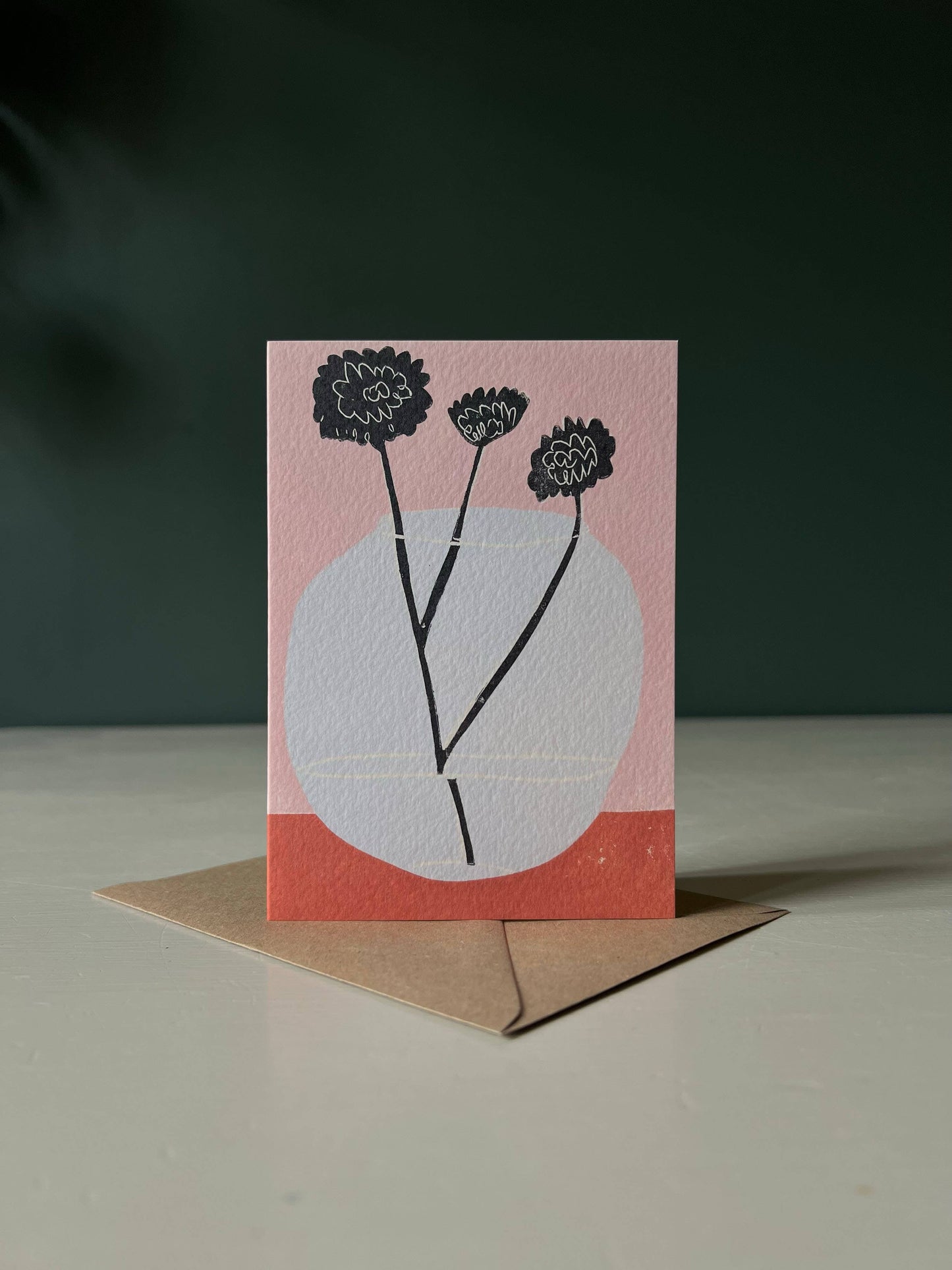 Card, Glass Bowl