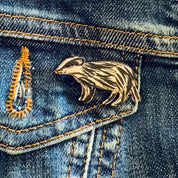 Lily Faith Badger Mini Pin Brooch