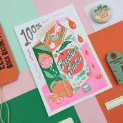 A5 Creative Juice Risograph Print