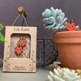 Ladybird Plant Pot Companions