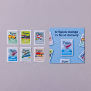 Pack of 6 hand delivery stamps, seals for letters