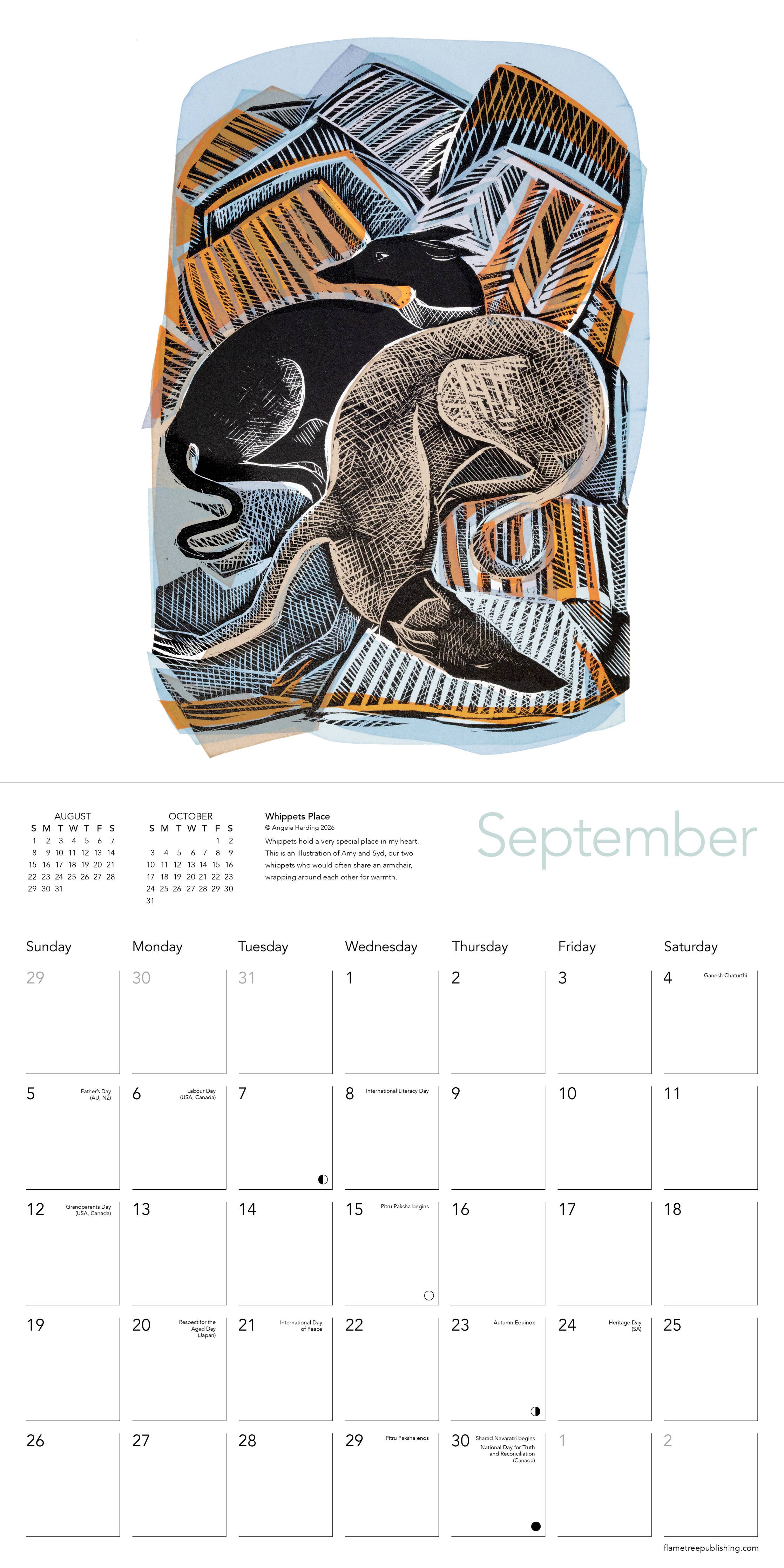 Angela Harding Wildlife Art Wall Calendar 2027