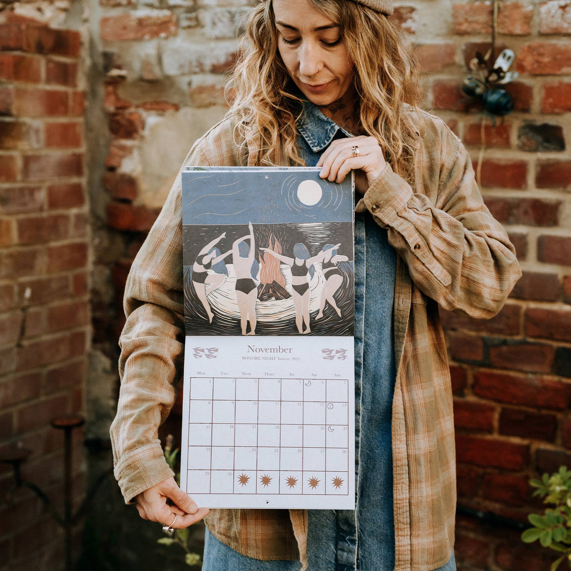 Wild Women Linocut Calendar 2027 by Nicole Revy