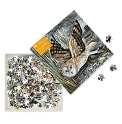 Marsh Owl Sustainable 1000 Piece Jigsaw Puzzle
