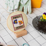 Beginner Pansy Seeds Cross Stitch Kit