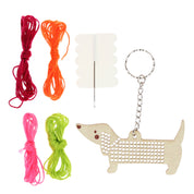 Sausage Dog Cross Stitch Keyring Kit (Age 6+)