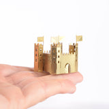 Mini Model Castle, Brass Metal Diy Crafting Kit