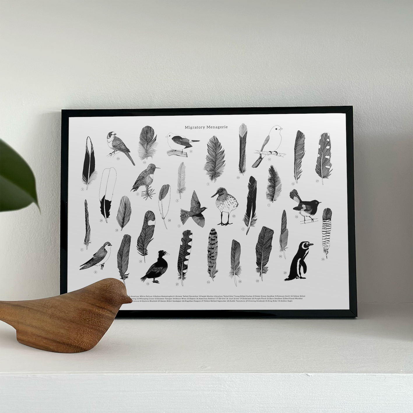 Art Print, Migratory Menagerie