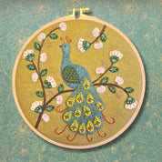 Corinne Lapierre Flamboyant Peacock Embroidery Hoop Kit