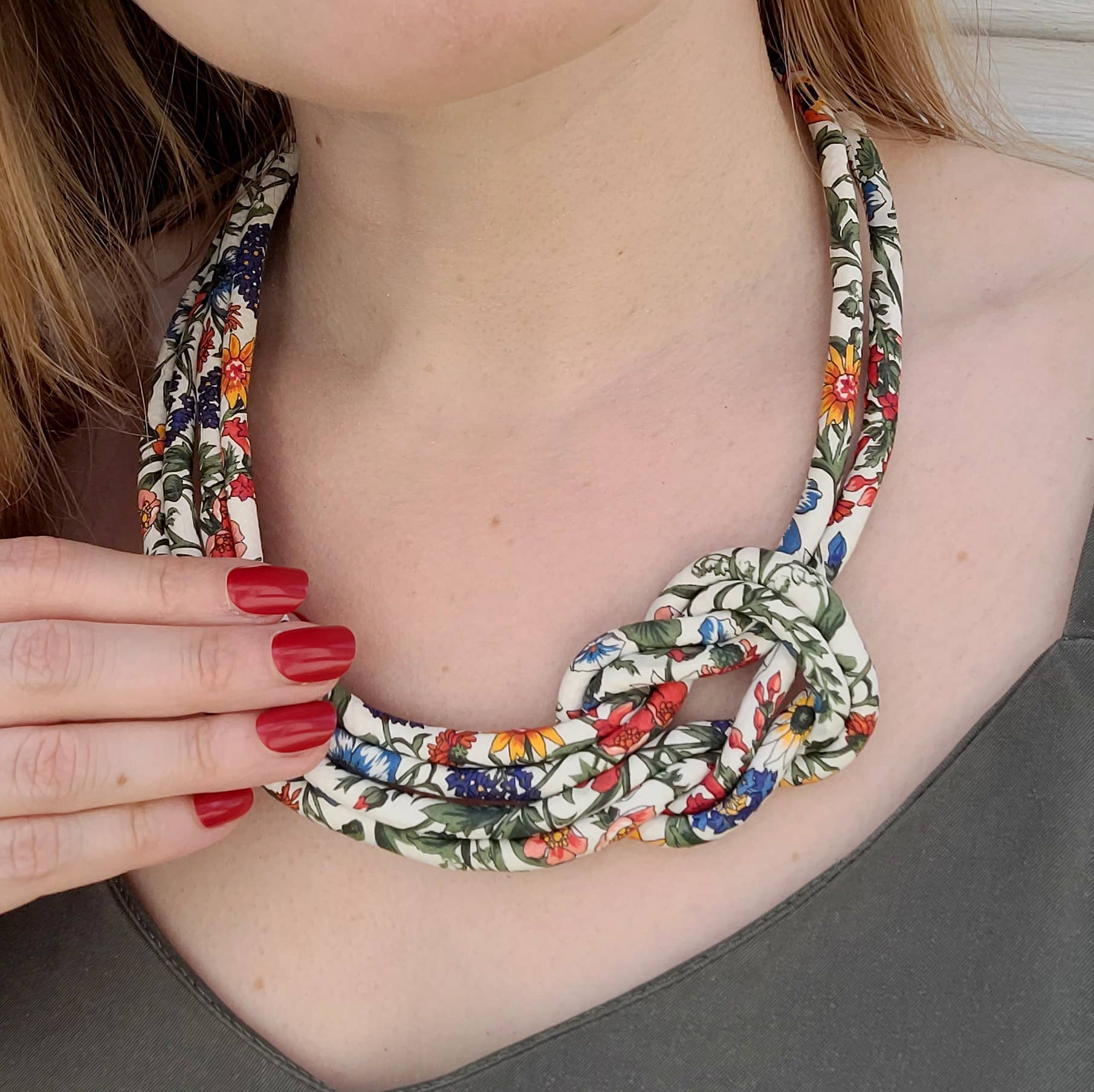 Reef Knot Liberty Print Necklace