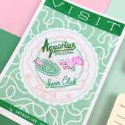 A6 Aquarius Mini Zodiac print