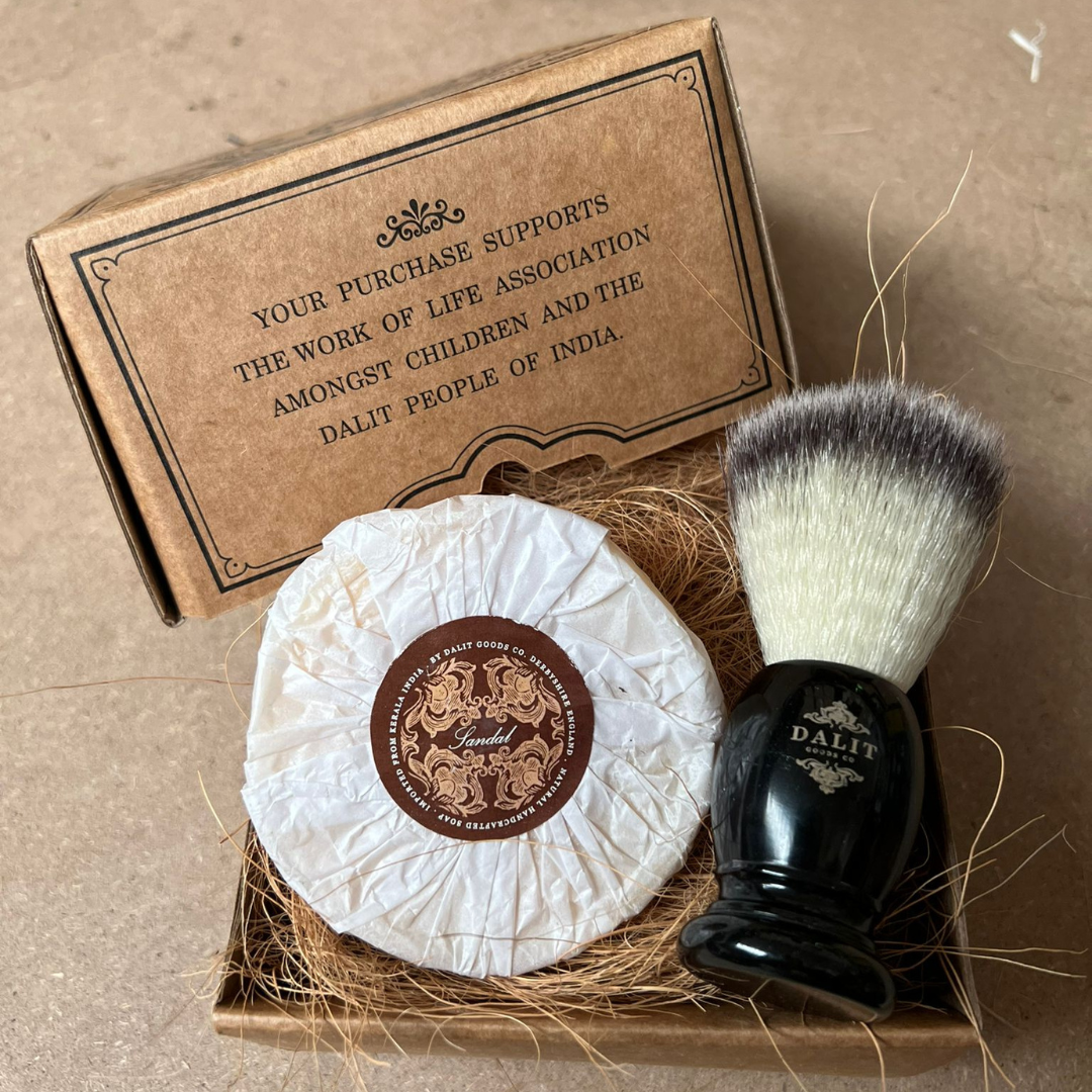 Sandalwood Shaving Soap with Brush for Men
