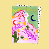 Happy Birthday Cactus Lady Card